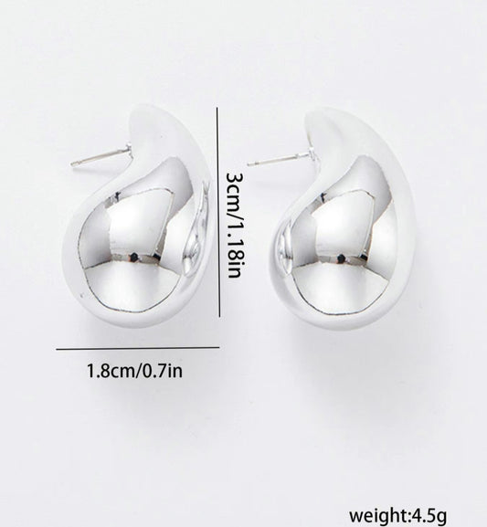 Silver Tear Drop Earrings