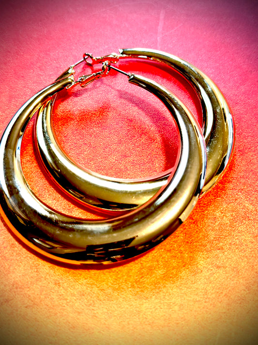 Large Gold Hoops