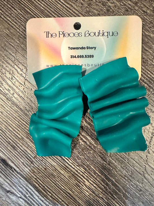 Teal Judy Earrings